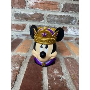 Disney On Ice Mickey Mouse King Crown Flip Top Cup Souvenir Mug Plastic Cup